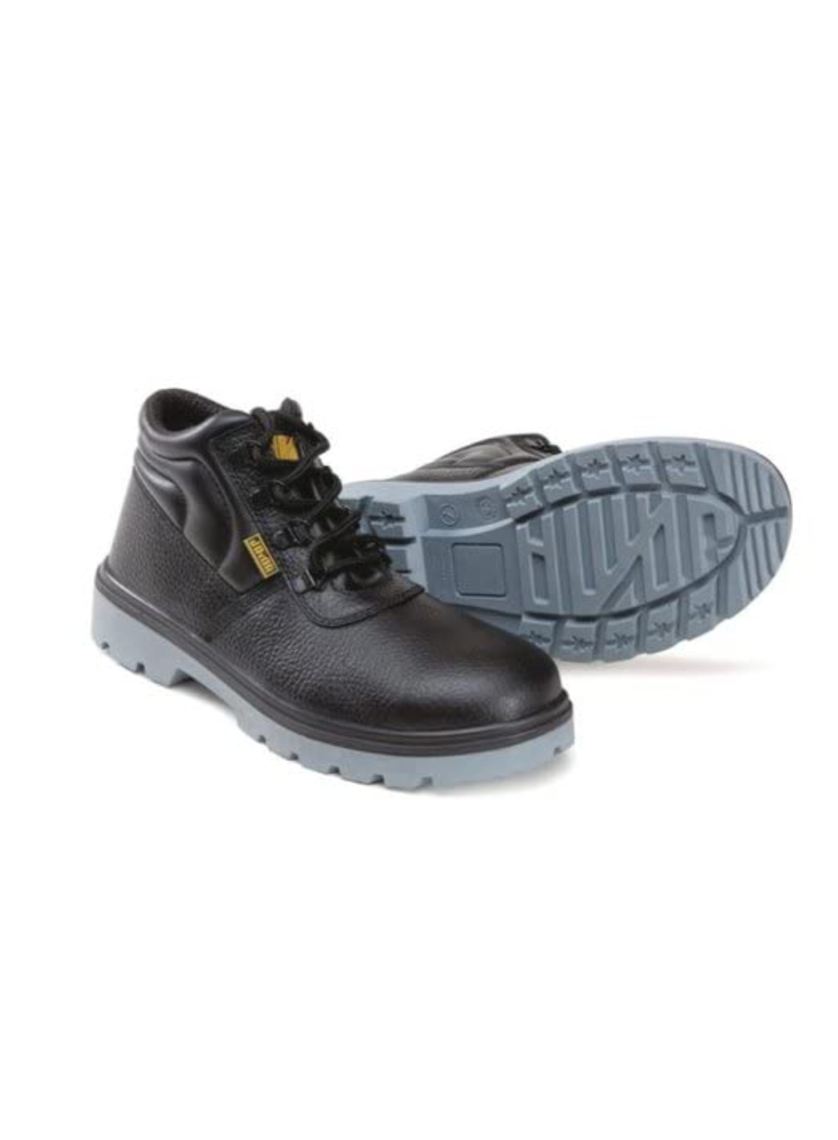 Polyurethane (PU) Double Density - JS Series Style:Buffalo Barton Print Black DIN-S3 Double Density PU, S2 Size:EU 38-46, UK 4-12 Article No.:JS-054 Article Name:Chicago Upper:Genuine Leather Last:522 Toe Cap:EN Standard 200 Joules Steel Toe Cap Sole:Double Density Polyurethane (PU), Oil & Fuel Resistant, Slip Resistant, Heat Resistant upto 1200Celsius, Anti-Static Standard:EN ISO 20345:2011, IS 15298:2016 Part-2 (CM/L: 9300084113)