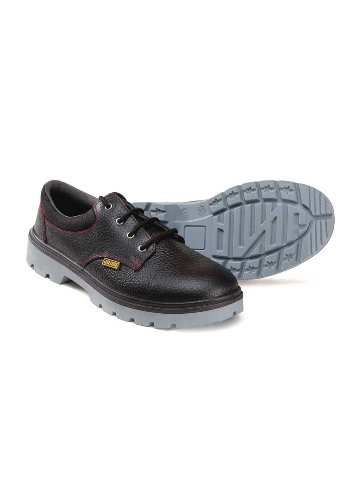 Polyurethane (PU) Double Density - JS Series Style:Buffalo Barton Print Black DIN-S3 Double Density PU, S2 Size:EU 38-46, UK 4-12 Article No.:JS-062 Article Name:Phoenix Upper:Genuine Leather Last:522 Toe Cap:EN Standard 200 Joules Steel Toe Cap Sole:Double Density Polyurethane (PU), Oil & Fuel Resistant, Slip Resistant, Heat Resistant upto 1200Celsius, Anti-Static Standard:EN ISO 20345:2011, IS 15298:2016 Part-2 (CM/L: 9300084113) Article No.:JS-062 FT (Also available in 200 Joules Composite Toe Cap)