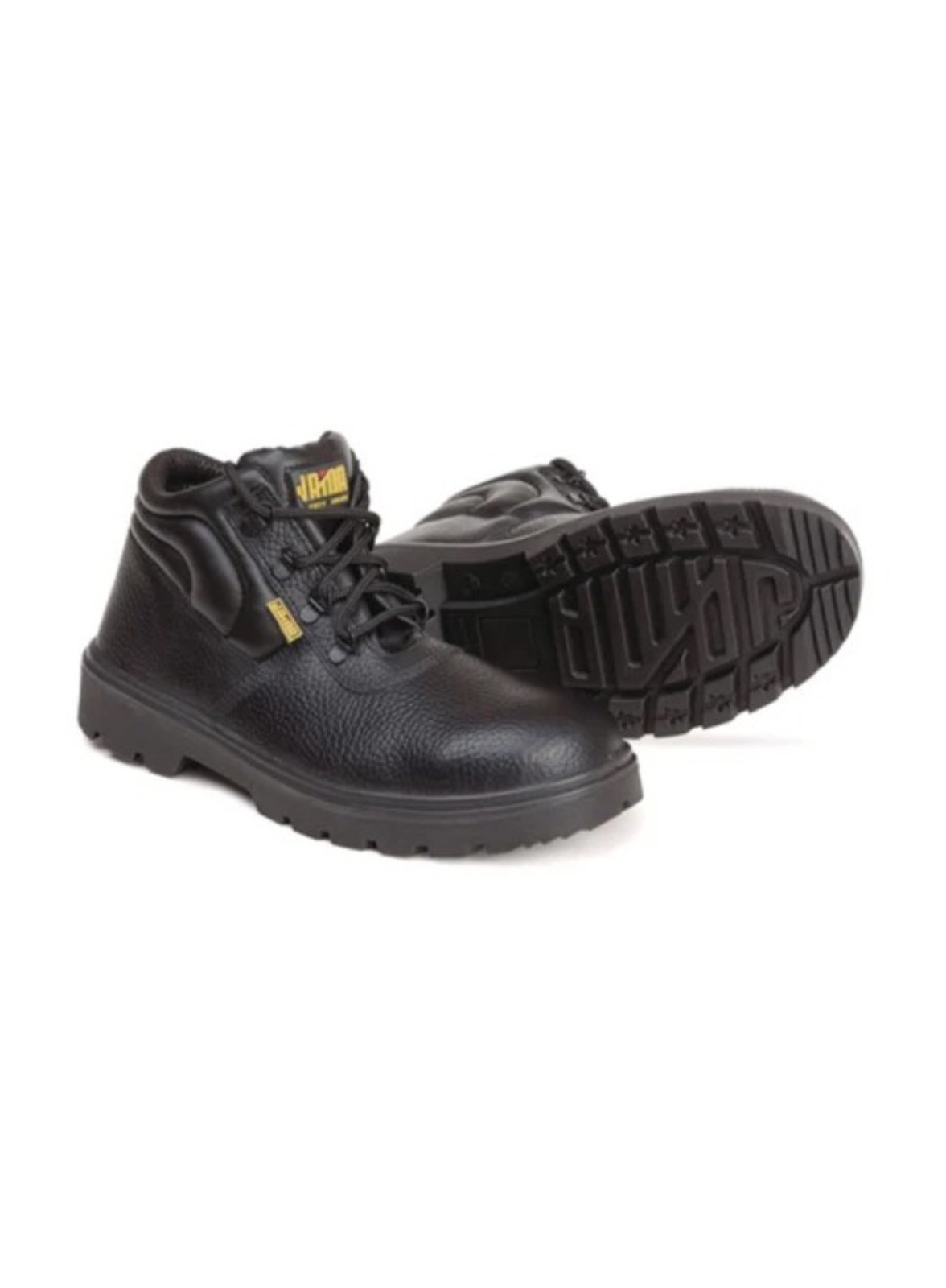 Polyurethane (PU) Single Density - JS Series Style:Buffalo Barton Print Black DIN-S3 Single Density PU, S2 Size:EU 38-46, UK 4-12 Article No.:JS-074 Article Name:Chicago Upper:Genuine Leather Last:522 Toe Cap:EN Standard 200 Joules Steel Toe Cap Sole:Single Density Polyurethane (PU), Oil & Fuel Resistant, Slip Resistant, Heat Resistant upto 1200 Celsius, Anti-Static Standard:EN ISO 20345:2011, IS 15298:2016 Part-2 (CM/L: 9300084113)